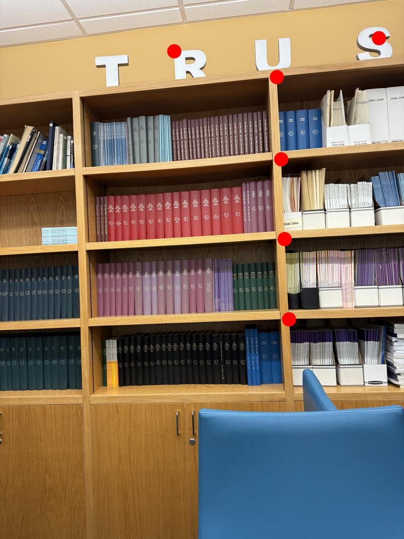 Cory bookcase, left angle