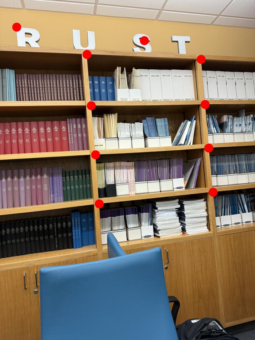 Cory bookcase, center angle